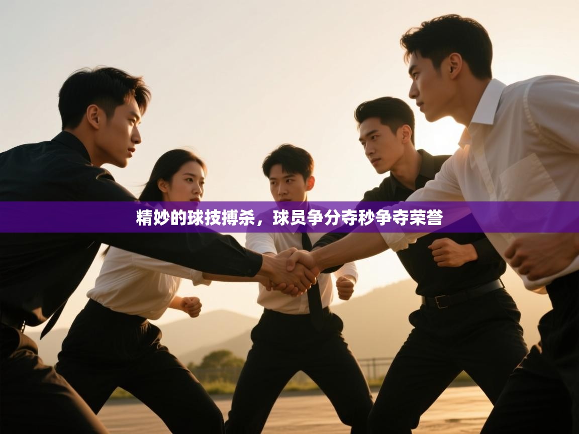 精妙的球技搏杀，球员争分夺秒争夺荣誉
