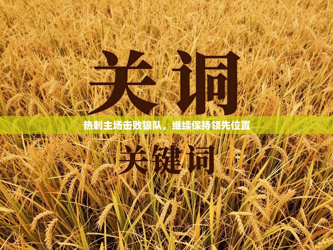 热刺主场击败狼队，继续保持领先位置